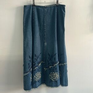 Long Jean skirt SIMON CHANG